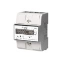 3-fazowy wskaźnik zużycia energii elektrycznej, 80A, 4,3 moduły, DIN TH-35mm