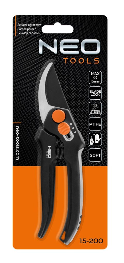 Sekator by-pass 185 mm, zakres do 15 mm, regulowany rozstaw