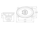0960# Głośnik blow wh-4616 4x6" 2way komplet samochodowy