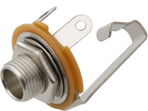 2185# Gniazdo jack 6.3 mn montażowe metal