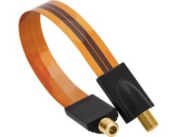 3265# Przejście f: gniazdo f-gniazdo f kabel ultra płaskie 20cm