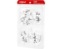 41-412# Uchwyt kabla zestaw biały 6,7,8,9mm cc80w