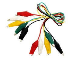 96-761# Krokodylki 32mm z przewodem 53cm komplet 5 pack