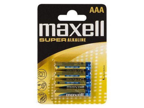 3067# Bateria alkaiczna aaa 1.5 lr3 maxell super blister 4szt.