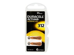 3857# Bateria da-312 duracell do aparatu słuchowego 6szt.