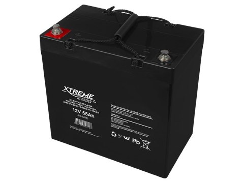 82-228# Akumulator żelowy 12v 55ah xtreme 227x207x137_6"