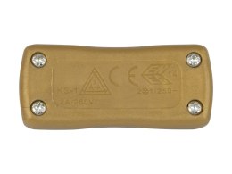 97-024# Przełącznik przelotowy pp15 złoty 230v
