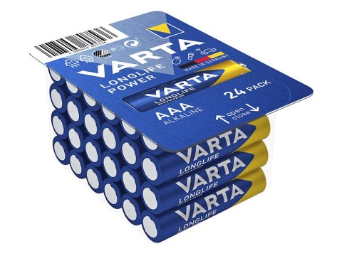 82-540# Bateria alkaliczna aaa 1.5 lr3 varta longlife power 24szt.