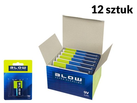 82-574# Bateria blow super alkaline 9v 6lr61 blister 10szt