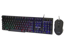 84-217# Klawiatura+mysz blow z podświetlenieim led tamer`