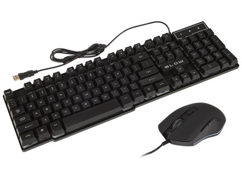 84-217# Klawiatura+mysz blow z podświetlenieim led tamer`