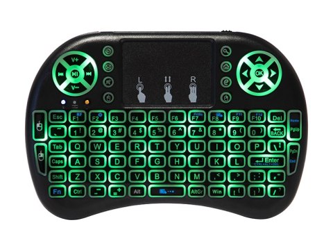 84-253# Klawiatura bezprzewodowa 2,4ghz miniks-2 +touchpad