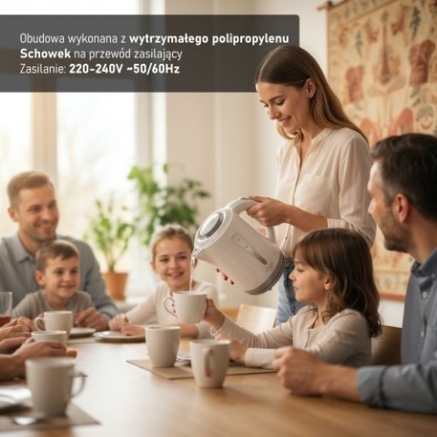 AD 1244 Czajnik plastikowy 2,5 l