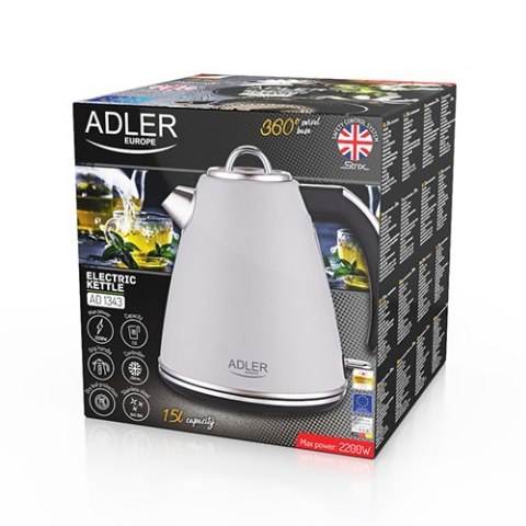 AD 1343 grey Czajnik metalowy 1,5 l strix