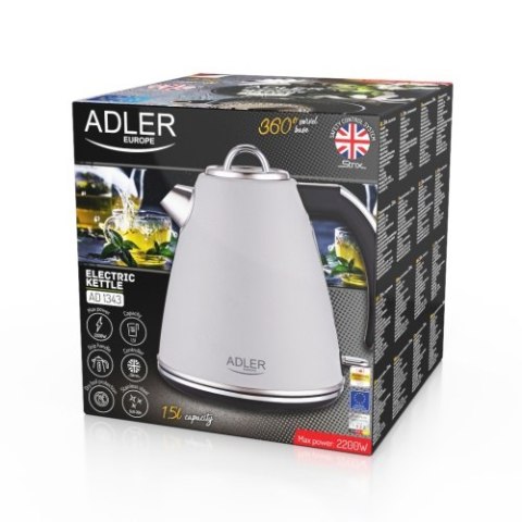AD 1343 grey Czajnik metalowy 1,5 l strix