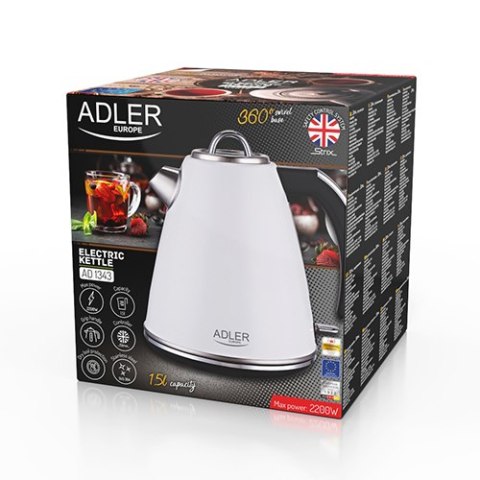AD 1343 white Czajnik metalowy 1,5 l strix