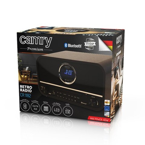 CR 1182 Retro radio z bluetooth