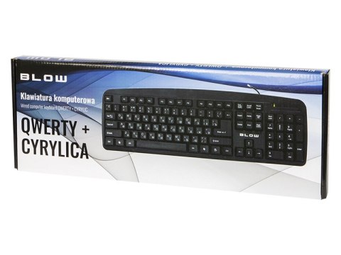 84-208# Klawiatura ukraińska rosyjska blow kp-104 usb pl cyrylica`