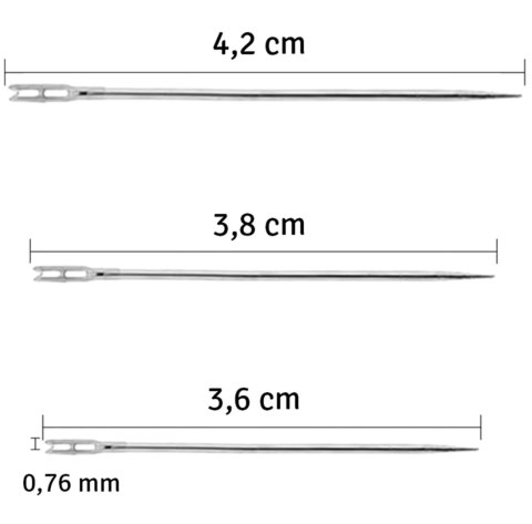 AG810 Igły samonawlekające komplet