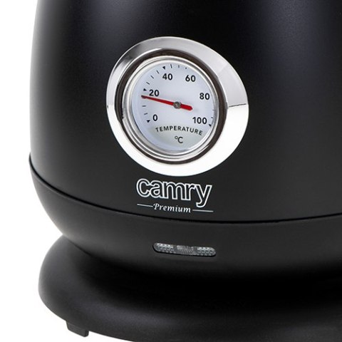 CR 1344 black Czajnik metalowy z termometrem 1,7l