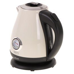 CR 1344 creme Czajnik metalowy z termometrem 1,7l