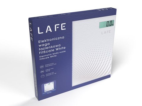 Waga łazienkowa LAFE FitScale White