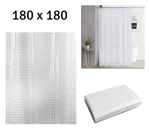 AG655D Zasłona prysznicowa 180x200cm