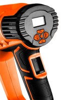 Opalarka 2000W, zakres temperatur: I: 50°C, II: 70-600°C, walizka, wyświetlacz cyfrowy