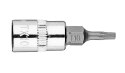 Końcówka Torx TX10 na nasadce 1/4", krótka, 37 mm