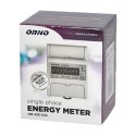 1-fazowy wskaźnik zużycia energii elektrycznej, 80A, 4.3 moduły, DIN TH-35mm