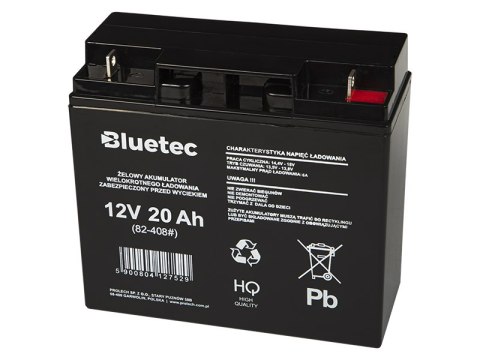 82-408# Akumulator żelowy 12v 20ah bluetec 180x165x77_5