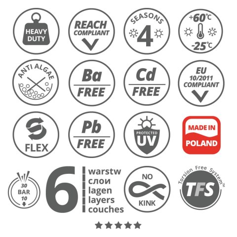 Wąż ogrodowy Vartco Professional Plus 1/2" 30m