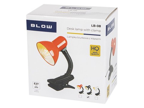 44-155# Lampka biurkowa lb-08 z klipsem czarna"