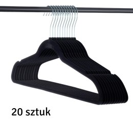 DA18 Wieszaki na ubrania welurowe 20szt