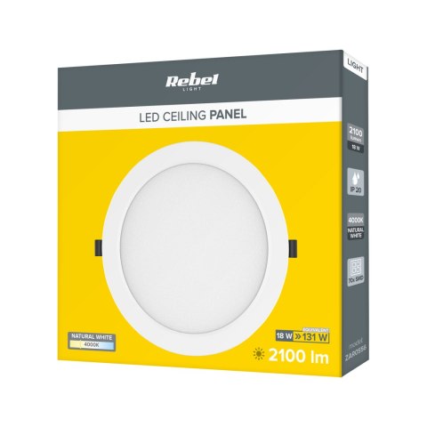 Lampa sufitowa LED Rebel 18W 4000K, 230V