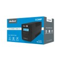 Zasilacz awaryjny komputerowy UPS REBEL model Nanopower Plus 1000 ( offline, 1000VA / 600W , 230 V , 50Hz , LCD , USB , RJ45 )
