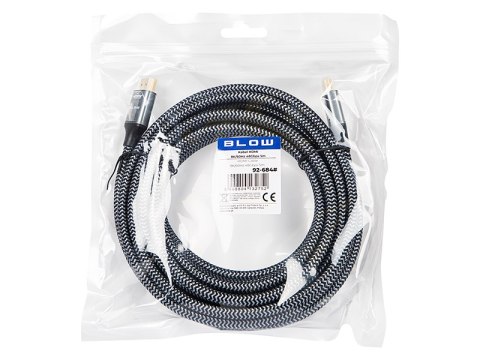 92-684# Przyłącze hdmi-hdmi 8k silver 5m plecionka