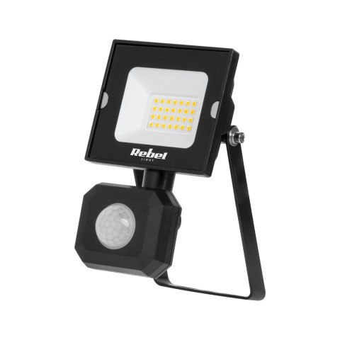 Reflektor LED naświetlacz Rebel 20W z sensorem zmierzchu i ruchu, 6500K, 230V