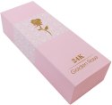 AG774B Złota róża prezent pink