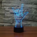 ZD98I Lampka nocna ręka 3d led