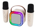 30-358# Głośnik bluetooth karaoke rgb 2 mikrofony`