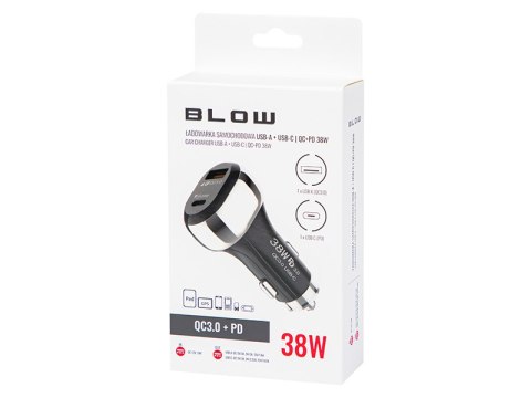75-777# Ładowarka samochodowa `g38a 2x.usb-a+usb-c 38w