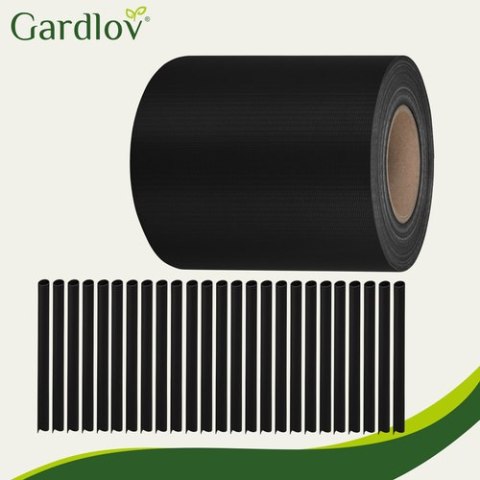 Taśma ogrodzeniowa 19cmx35m 450g/m2 czarna 23698