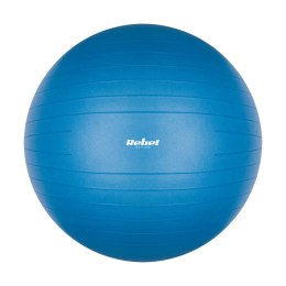Piłka gimnastyczna rehabilitacyjna 55cm z pompką ręczną, kolor niebieski , REBEL ACTIVE