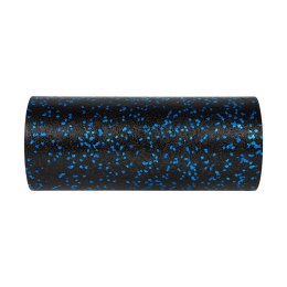Wałek do masażu, roller piankowy gładki 15x30cm, kolor czarno-niebieski, materiał EPP, REBEL ACTIVE