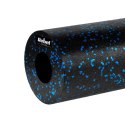 Wałek do masażu, roller piankowy gładki 15x30cm, kolor czarno-niebieski, materiał EPP, REBEL ACTIVE