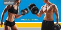Obciążenie żeliwne olimpijskie gumowane 20kg, otwór 51mm , REBEL ACTIVE