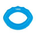 Silikonowy ściskacz do rąk do rehabilitacji rąk, 0 - 14 kg , niebieski , REBEL ACTIVE
