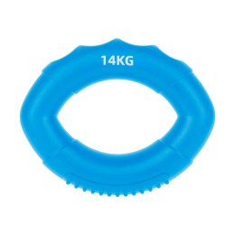 Silikonowy ściskacz do rąk do rehabilitacji rąk, 0 - 14 kg , niebieski , REBEL ACTIVE