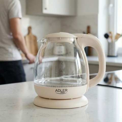 AD 1283 cream Czajnik szklany 1,0l